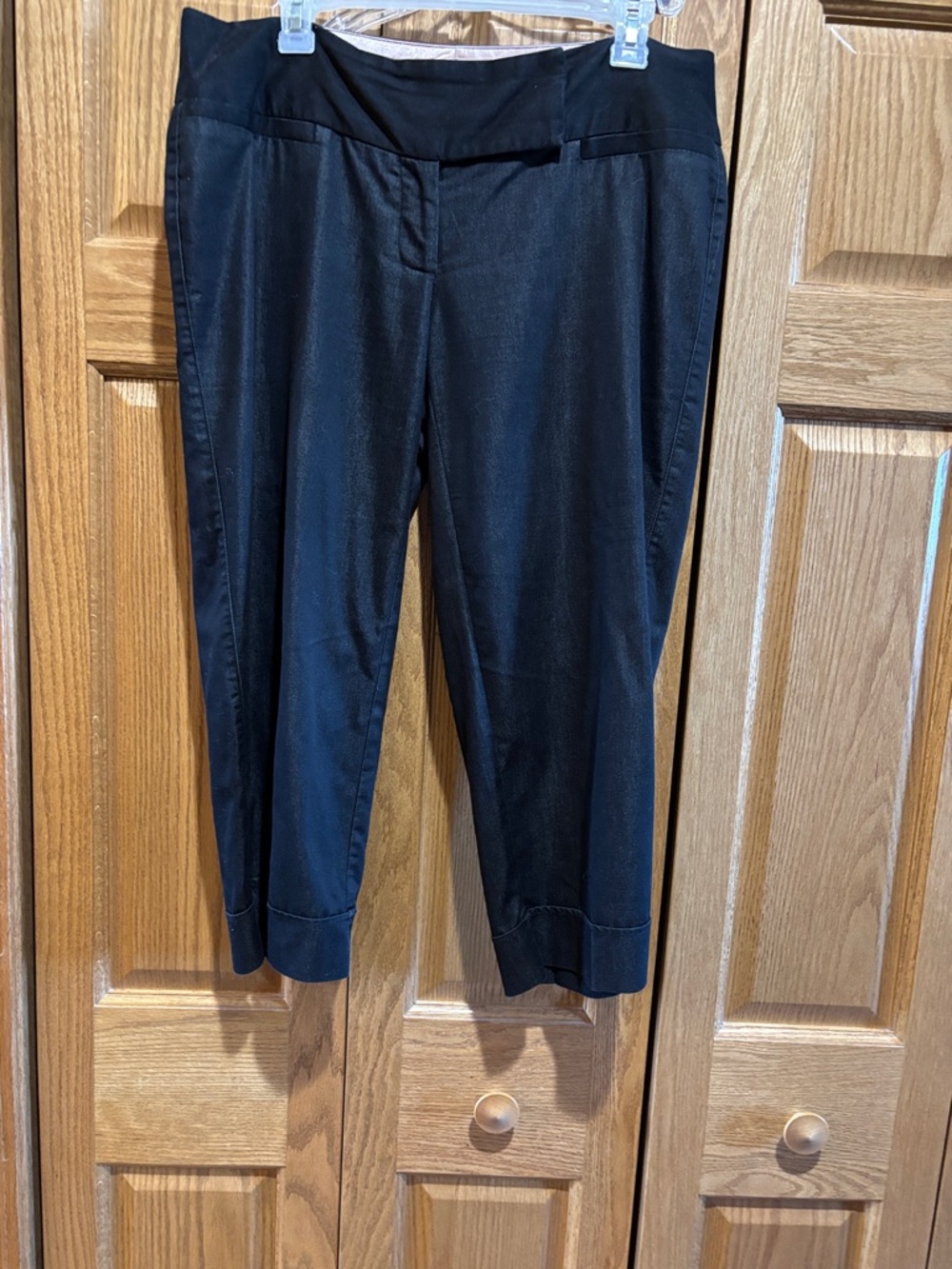 Maurices Black Cropped Dress Pants Capris